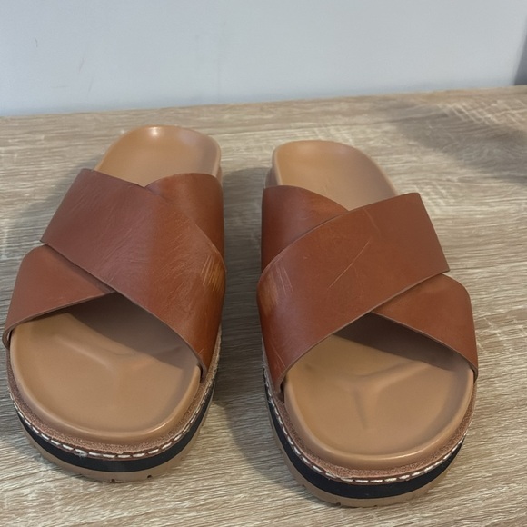 Madewell The Dayna Lugsole Slide Sandal in Leather 6 - Picture 13 of 14